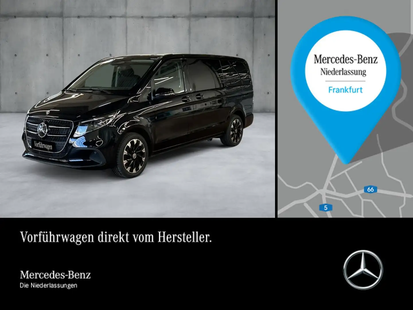 Mercedes-Benz V 250 d 9G+AHK+Navi+DIS+Klima+SitzHZ Schwarz - 1