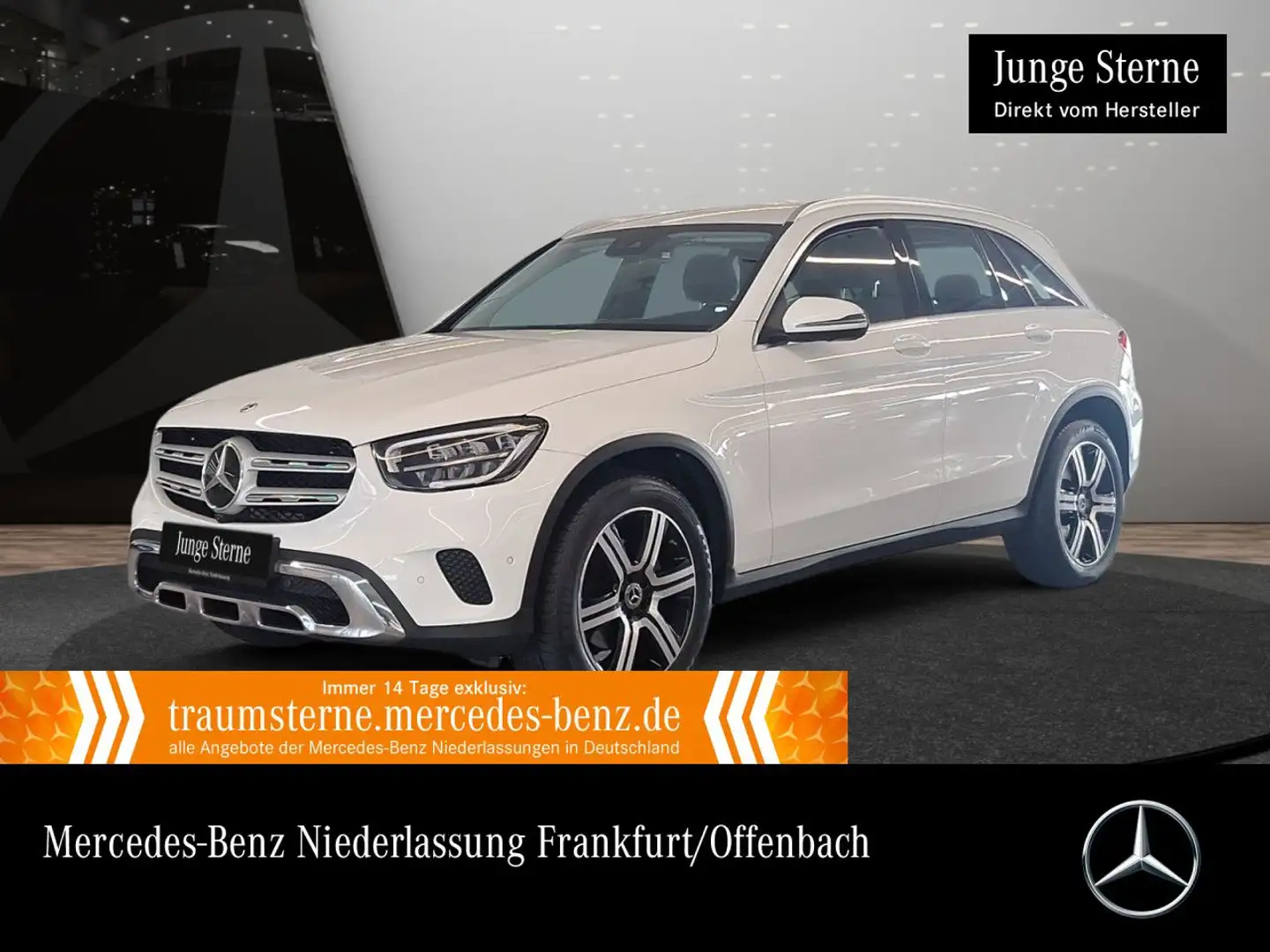 Mercedes-Benz GLC 200 GLC 220 4M 360+AHK+LED+SPUR+TOTW+KEYLESS+9G Weiß - 1