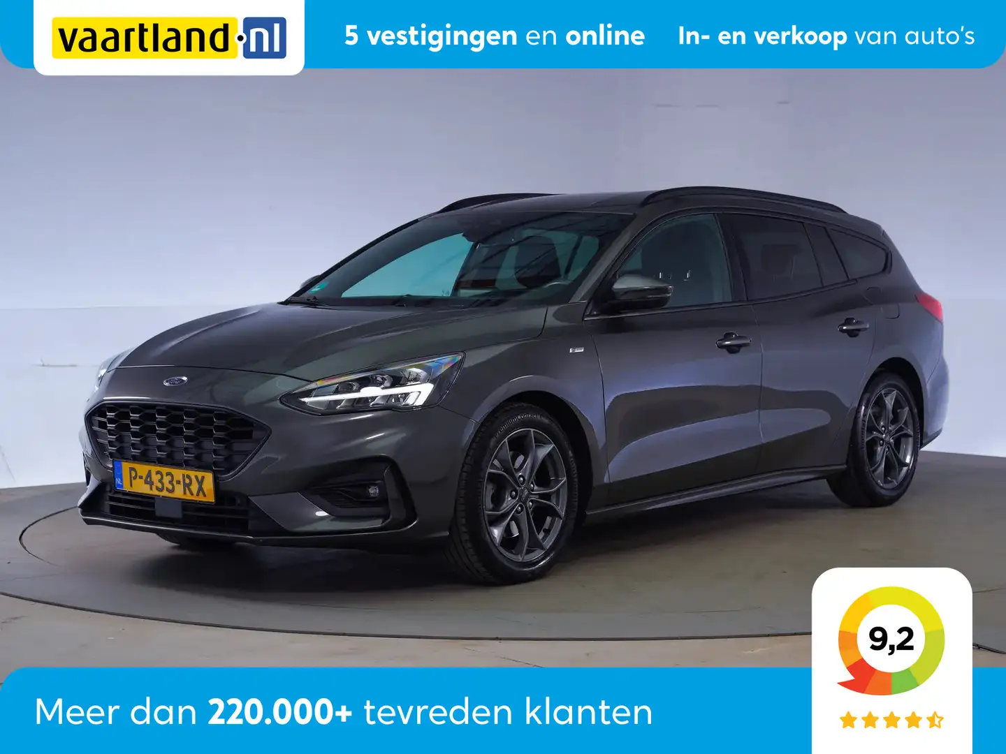 Ford Focus 1.0 EcoBoost ST-Line [ Head-up Led+ Navi Camera ] Grijs - 1