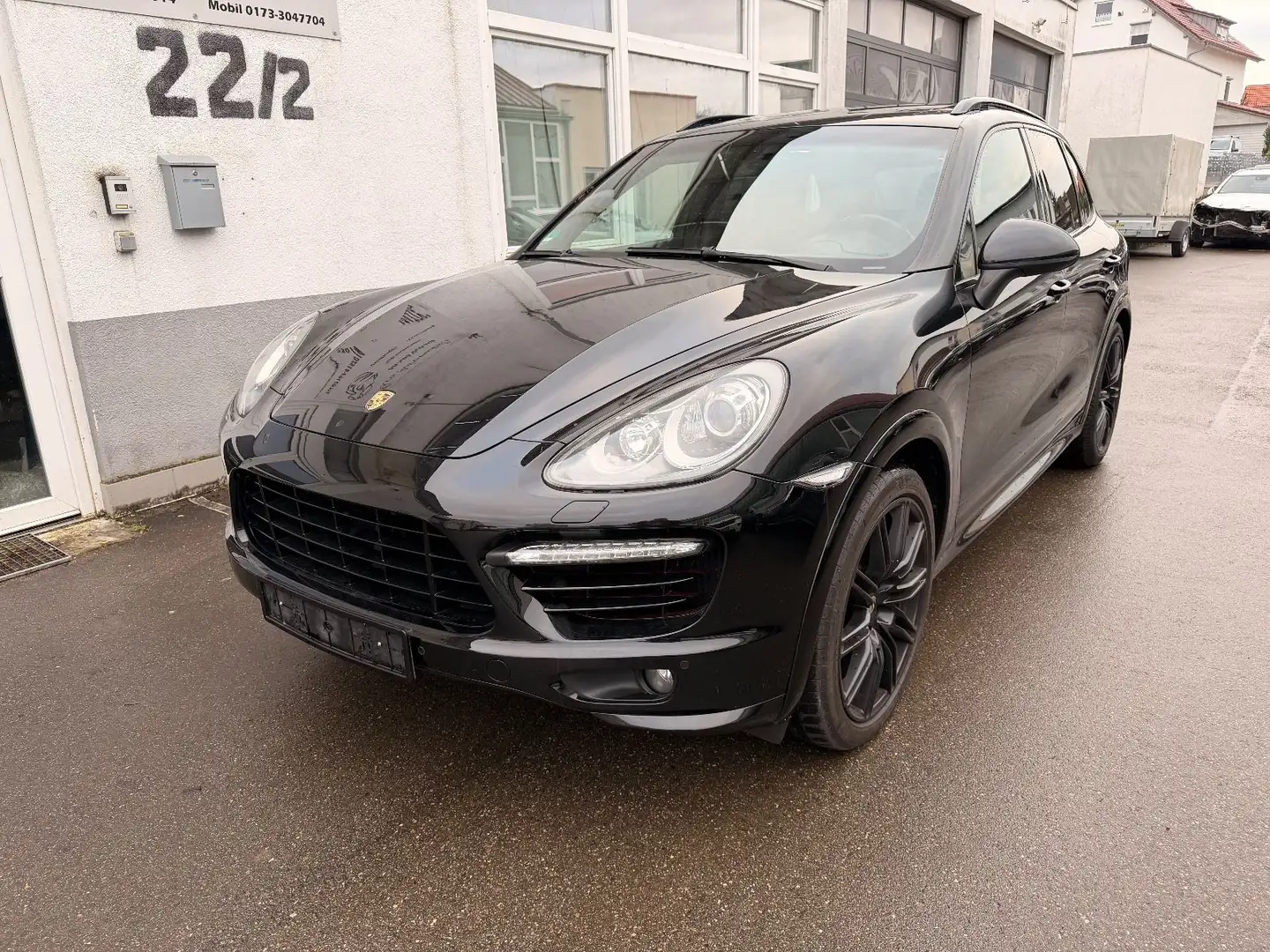 Porsche Cayenne Turbo Sport Design Voll Voll Noir - 1