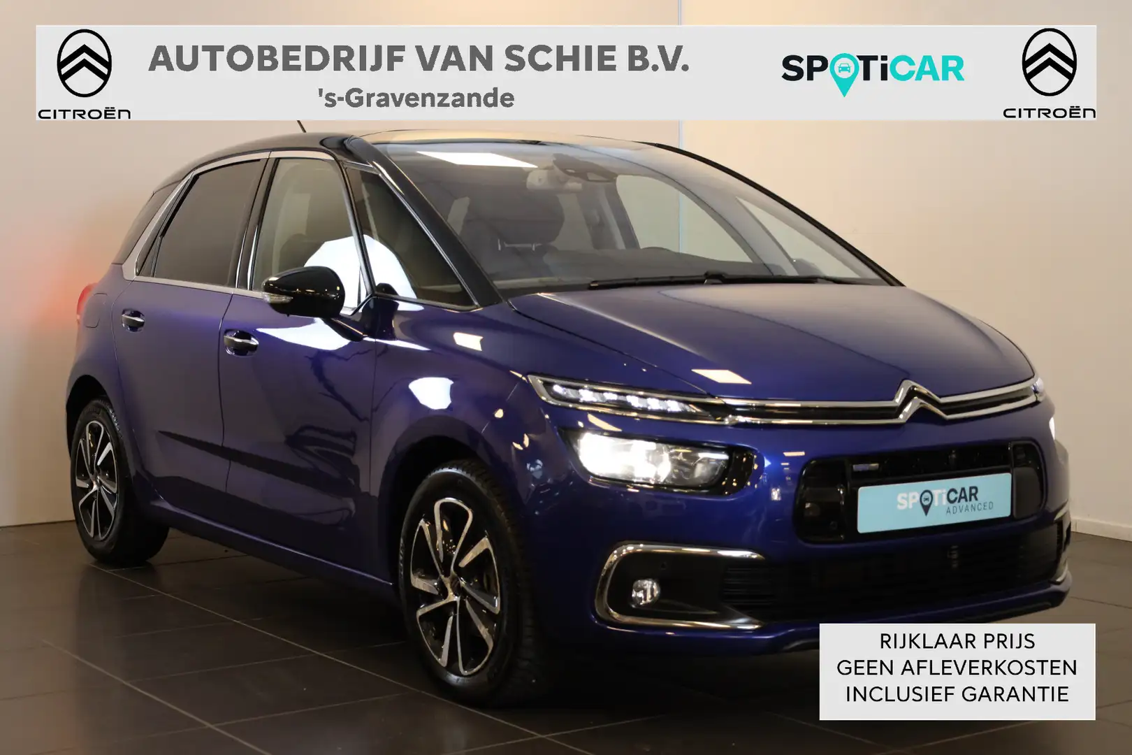 Citroen C4 Picasso PT 130 Shine Automaat-6 Panoramdak | All season ba Blauw - 1