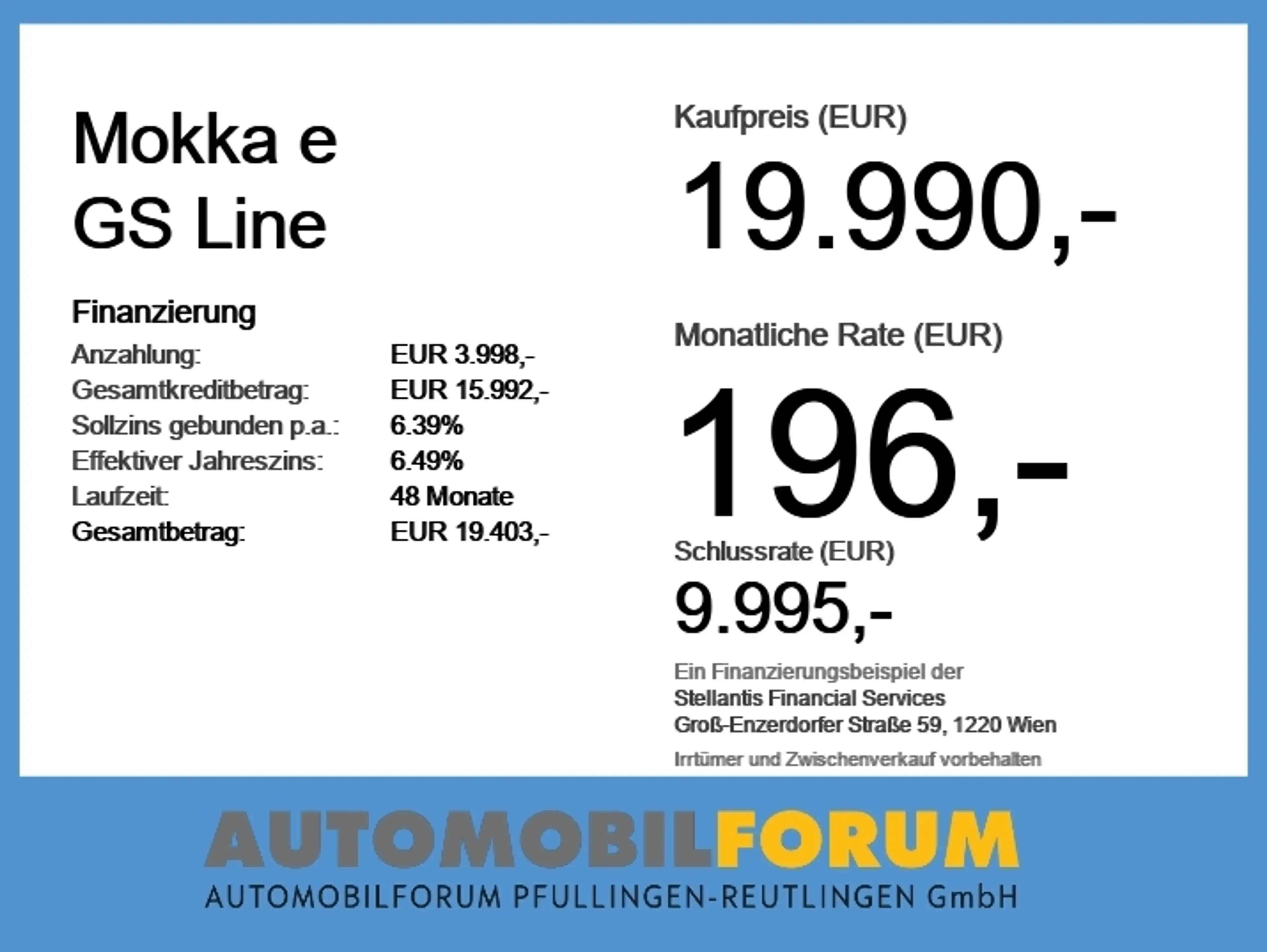 Opel Mokka-E Mokka e GS Line AUT DynLicht Fernlichtass. Kam. — photo 6