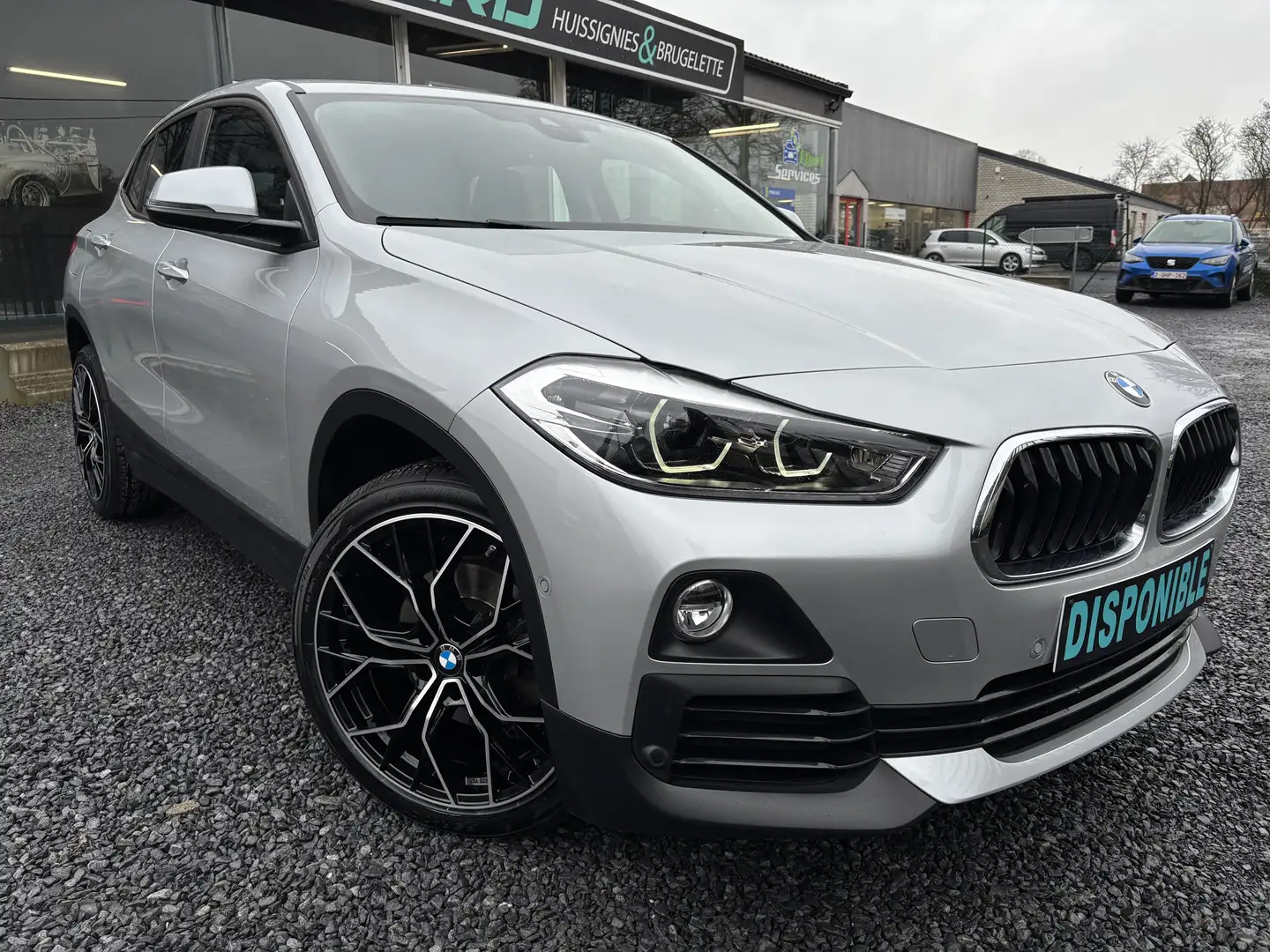 BMW X2 X2 1.5iA sDrive18 *LED*CUIR*GPS*CRUISE*GARANTIE Gris - 2