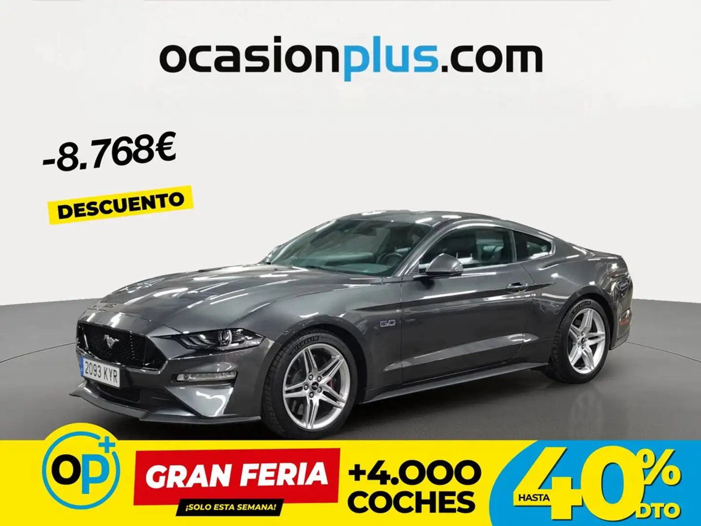 Ford Mustang Fastback 5.0 Ti-VCT GT Aut. Gris - 1