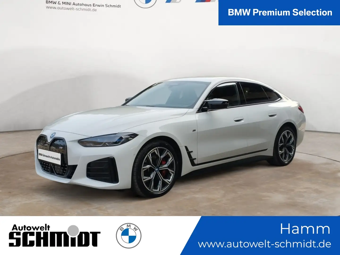 BMW i4 M50 + BPS.-GARANTIE-bis-10.2027 Weiß - 1