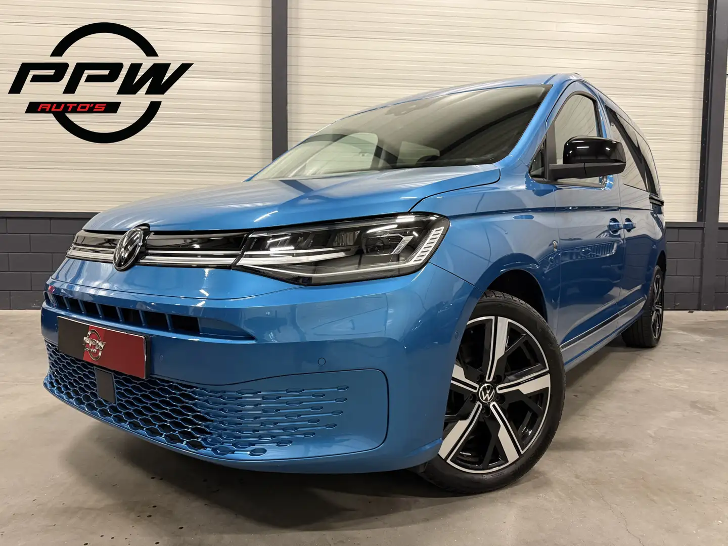 Volkswagen Caddy Maxi 1.5 TSI DSG 7p. MAXI PANO/TREKHAAK/VIRTUAL/LE Blu/Azzurro - 1