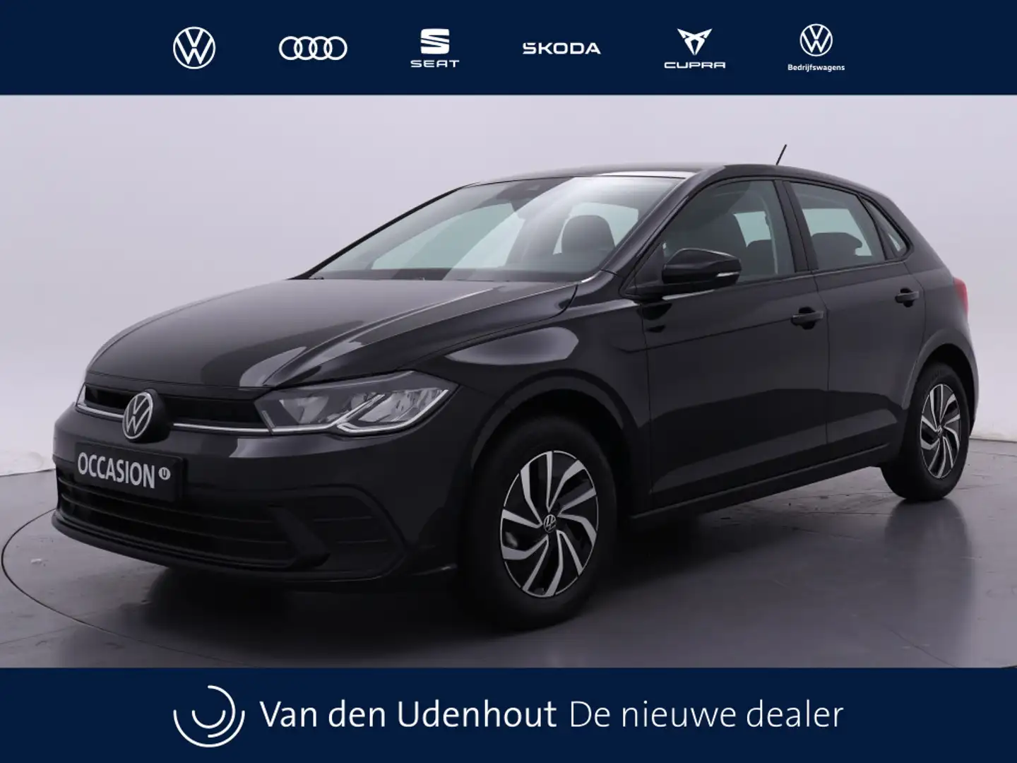 Volkswagen Polo 1.0 TSI 95pk Life Navigatie Carplay Zwart - 1
