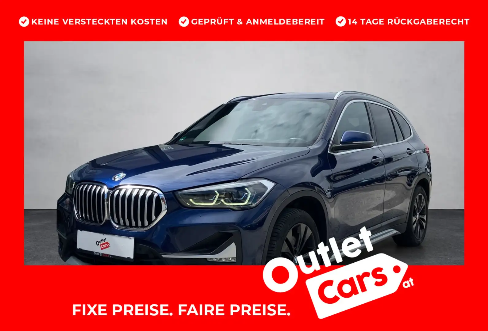 BMW X1 xDrive 20d Aut. Blauw - 1