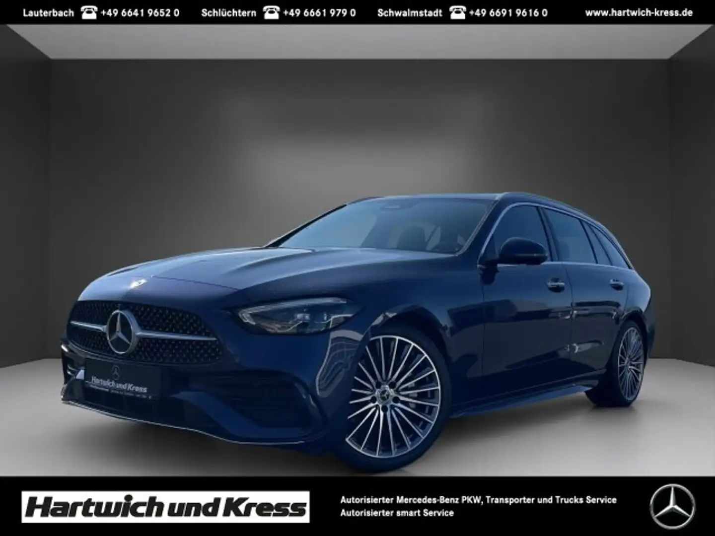 Mercedes-Benz C 200 C 200 T AMG Line 4Matic+AHK+360-Grad+Memory+360° K Blau - 1