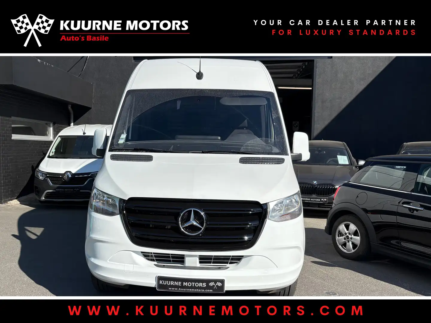 Mercedes-Benz Sprinter 315CDi L3 - H3 / 3 Zit / Uitbekleed * 1 J Garantie Wit - 2