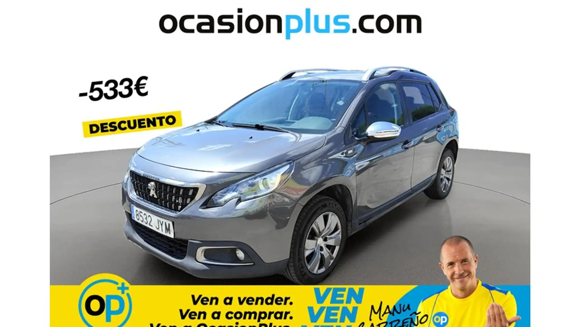 Peugeot 2008 1.2 PureTech Style 82 Gris - 1