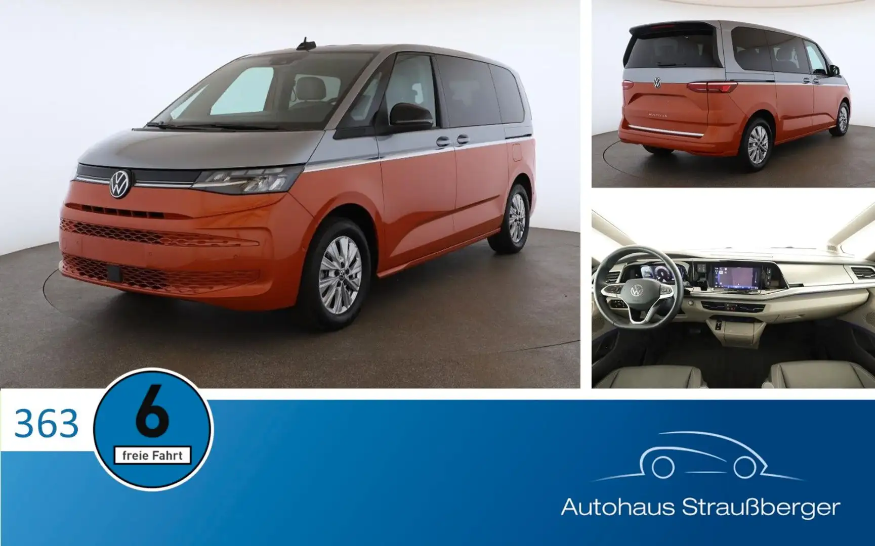 Volkswagen T7 Multivan KÜ Life AHK QI RFK Easy Open Adv. Orange - 1