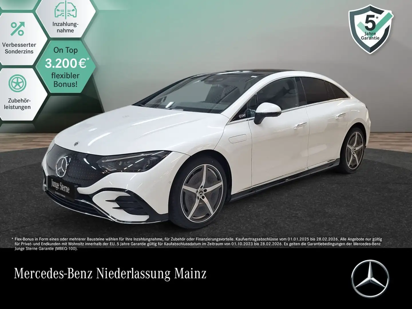 Mercedes-Benz EQE 350 4MATIC AMG Fahrass WideScreen Pano Distr. Wit - 1