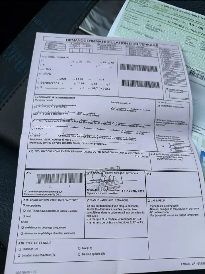 Opel Corsa 1.2 Essence 55Kw, Avec Demande D’immatriculation, foto 4