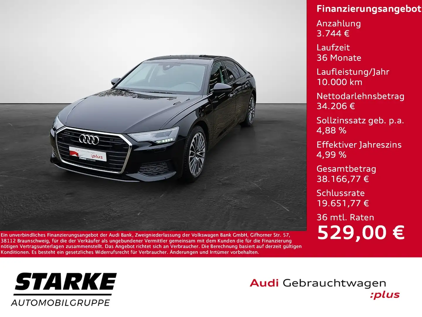 Audi A6 Limousine 50 TFSI e S tronic NaviPlus LED 19-Zo... Schwarz - 1