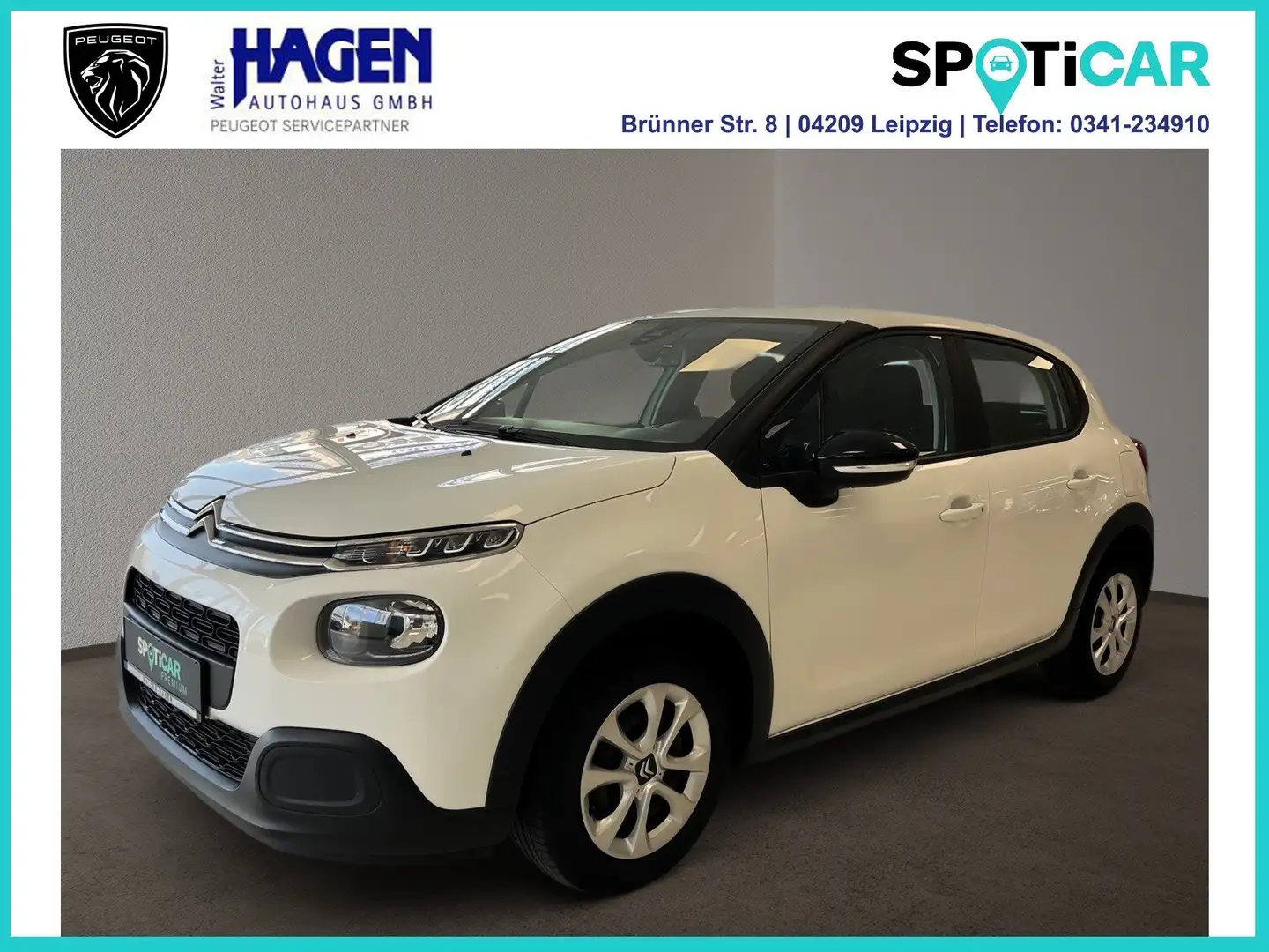Citroen C3 Feel 1.2 82 PureTech Sitzheizung / Klimaautomatik Weiß - 1