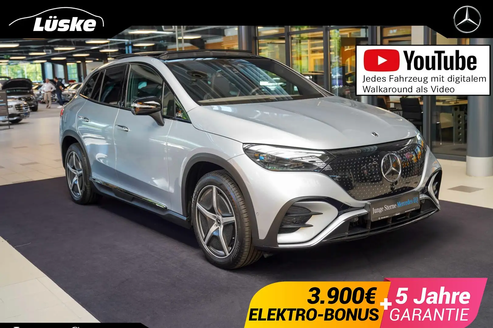 Mercedes-Benz EQE 350 EQE 350 350 4M AMG Line Night Hinterachslenkung Ezüst - 1