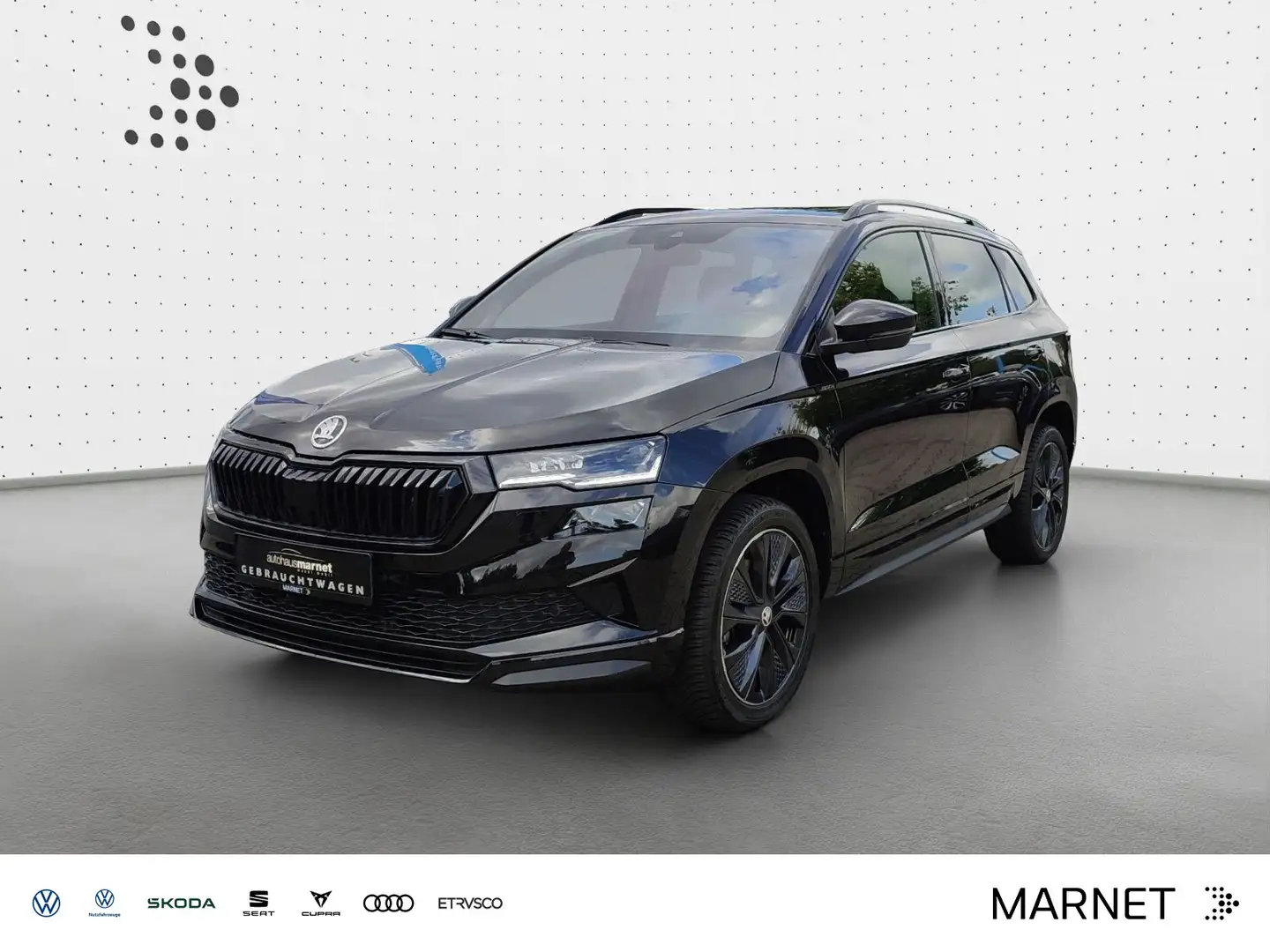 Skoda Karoq 1.5 TSI DSG SPORTLINE*MATRIX*PANO*NAVI*KAM Schwarz - 1