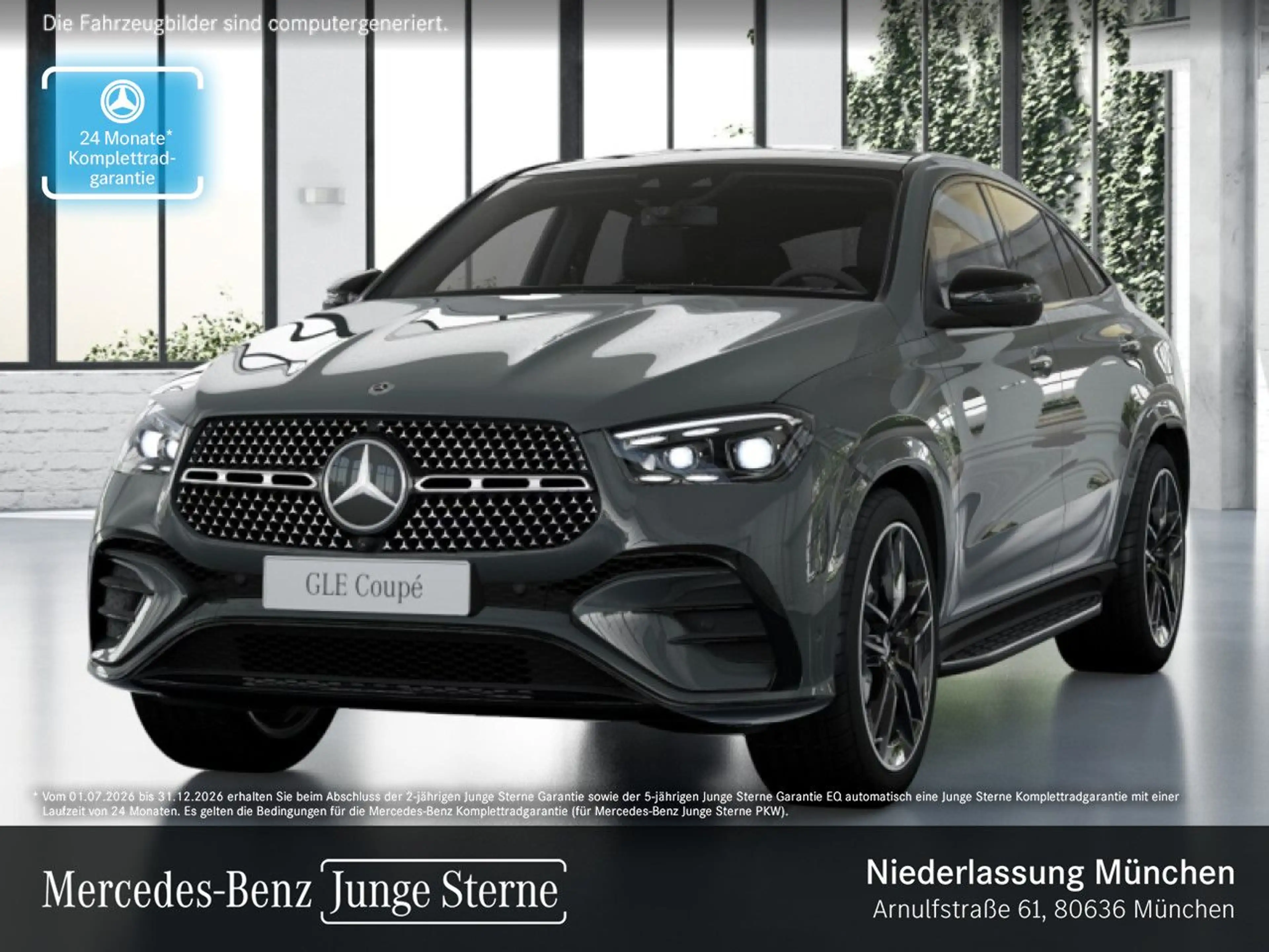 Mercedes-Benz GLE 350 de Coupé 4M AMG+NIGHT+PANO+360+AHK+HUD+9G