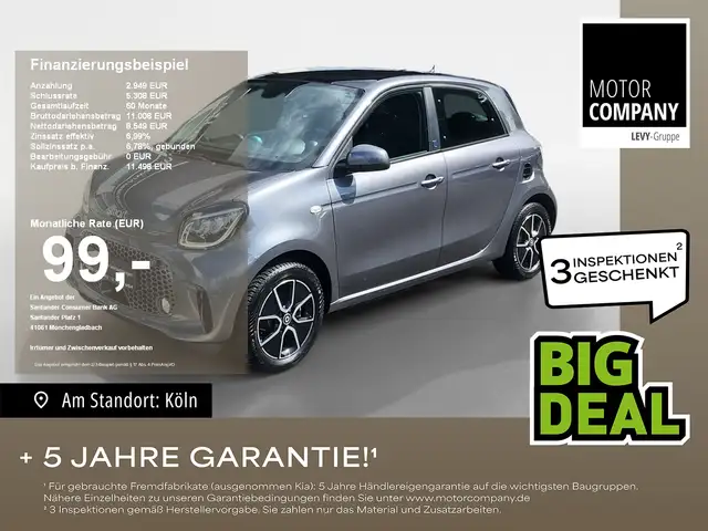 smart forFour EQ  +passion ++Pano+Allwetter+Navi+Winter+
