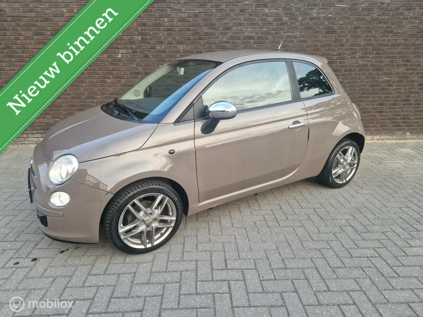 Fiat 500 1.2 Sport|Unieke Kleur|Carplay|Airco|LM|Leer| Bruin - 1