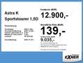 Opel Astra K Sportstourer 1,5D EDITION Sitzheizung Noir - thumbnail 4