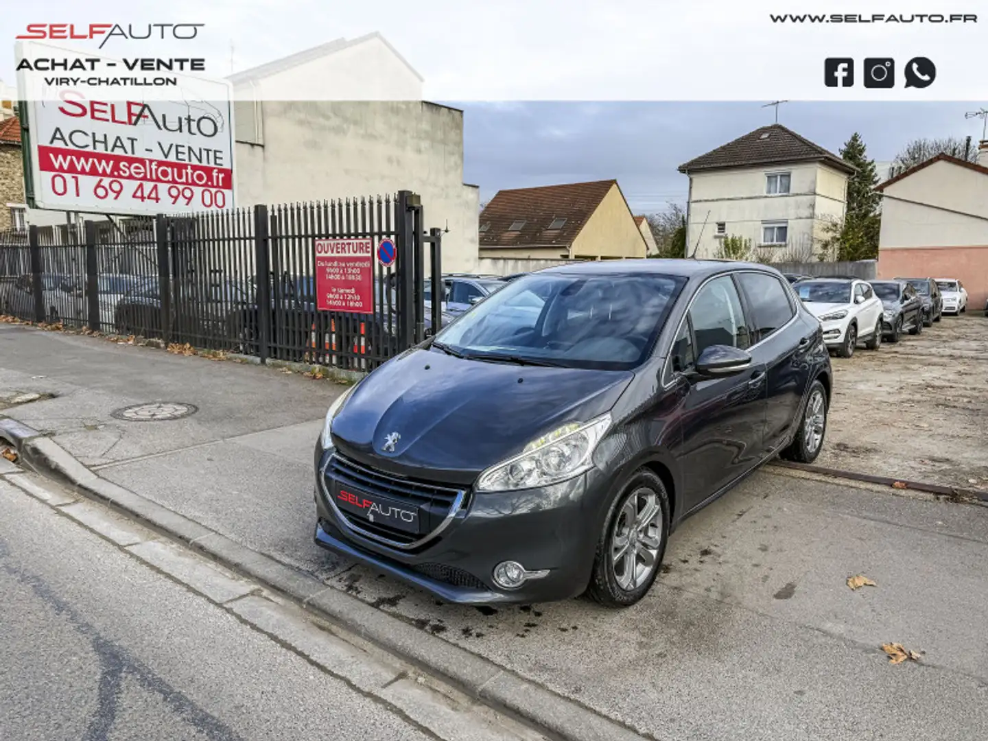 Peugeot 208 1.6 E-HDI FAP ALLURE ETG6 5P Gris - 1