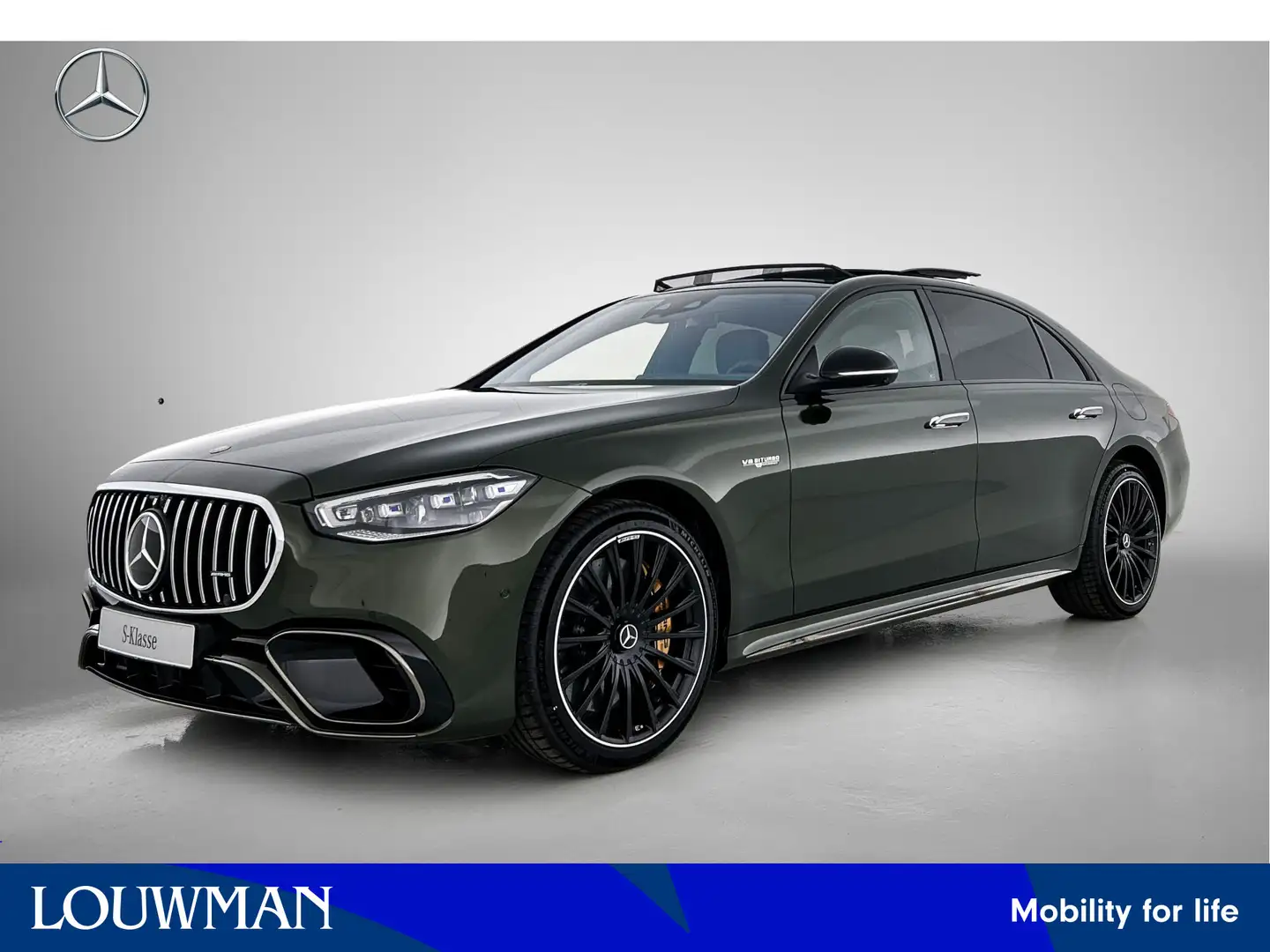 Mercedes-Benz S 63 AMG S E Performance Lang | Rijassistentiepakket | AMG Groen - 1