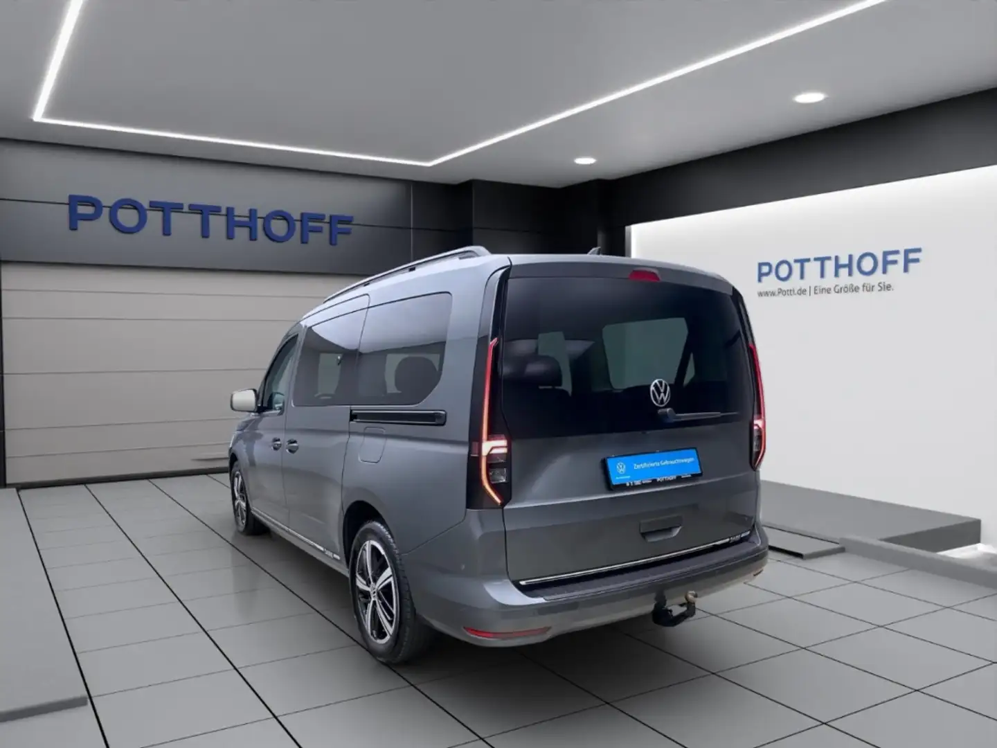 Volkswagen Caddy 2.0 TDI DSG DARK LABEL NAVI 7-S PANO STDHZG Grau - 2