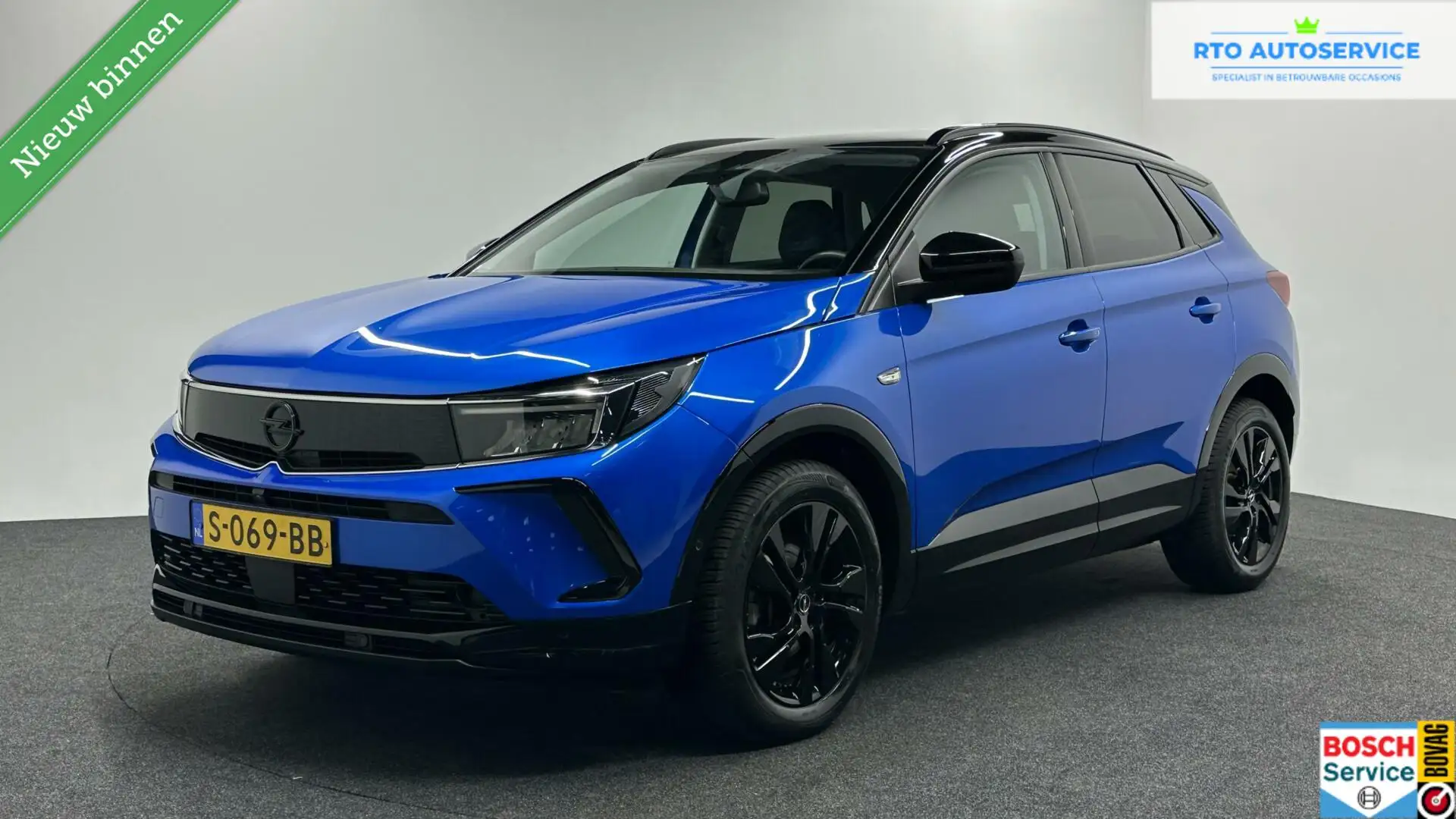Opel Grandland 1.2 Turbo Business Edition GS Line CARPLAY Blauw - 1