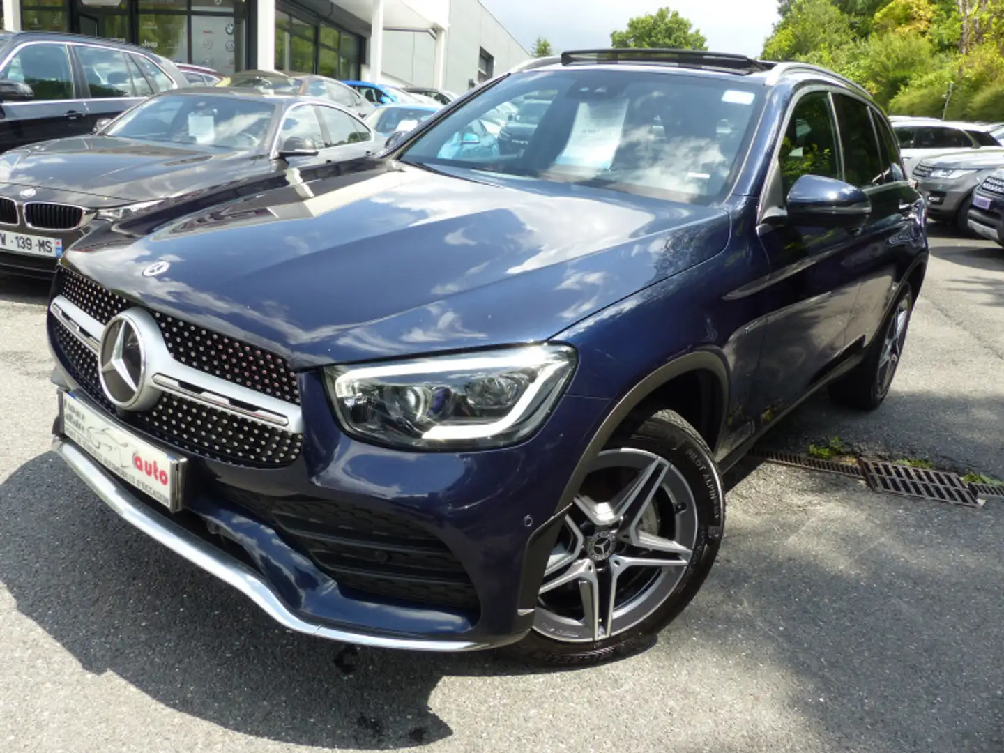 Mercedes-Benz GLC 300 300 DE 194+122CH AMG LINE 4MATIC 9G-TRONIC Bleu - 1