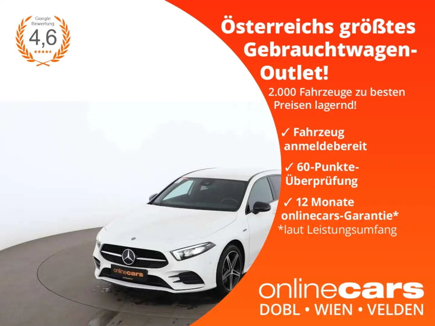 Mercedes-Benz A 250 e AMG-Line Aut LED NAVI LEDER SITZHZG TEMP Weiß - 1