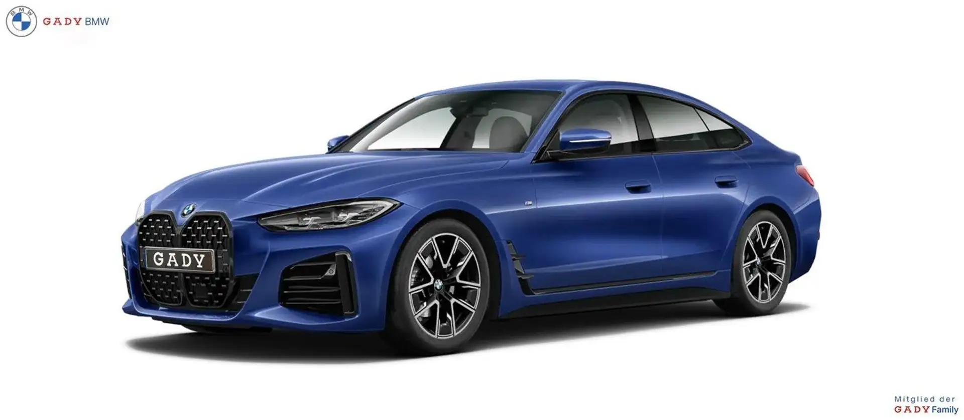 BMW 420 i Gran Coupe Bleu - 1
