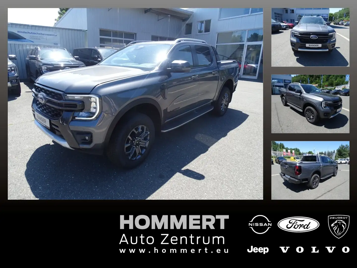 Ford Ranger Wildtrak 2.0 DoKa E-4WD *ROLLO*AHK*LED* Grau - 1