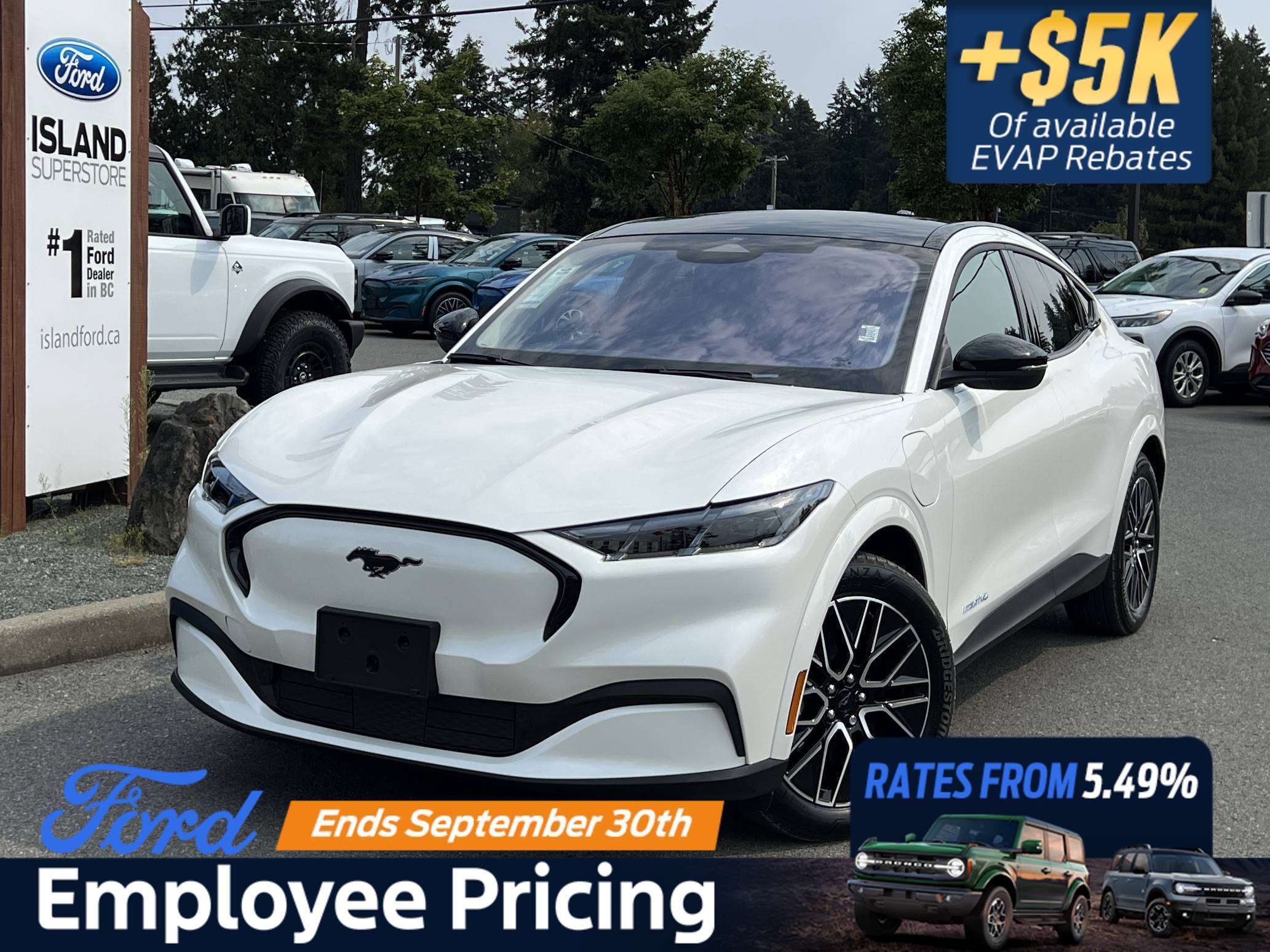 White 2026 Ford Mustang Mach-E SUV / Crossover All-Wheel Drive 1-Speed Automatic