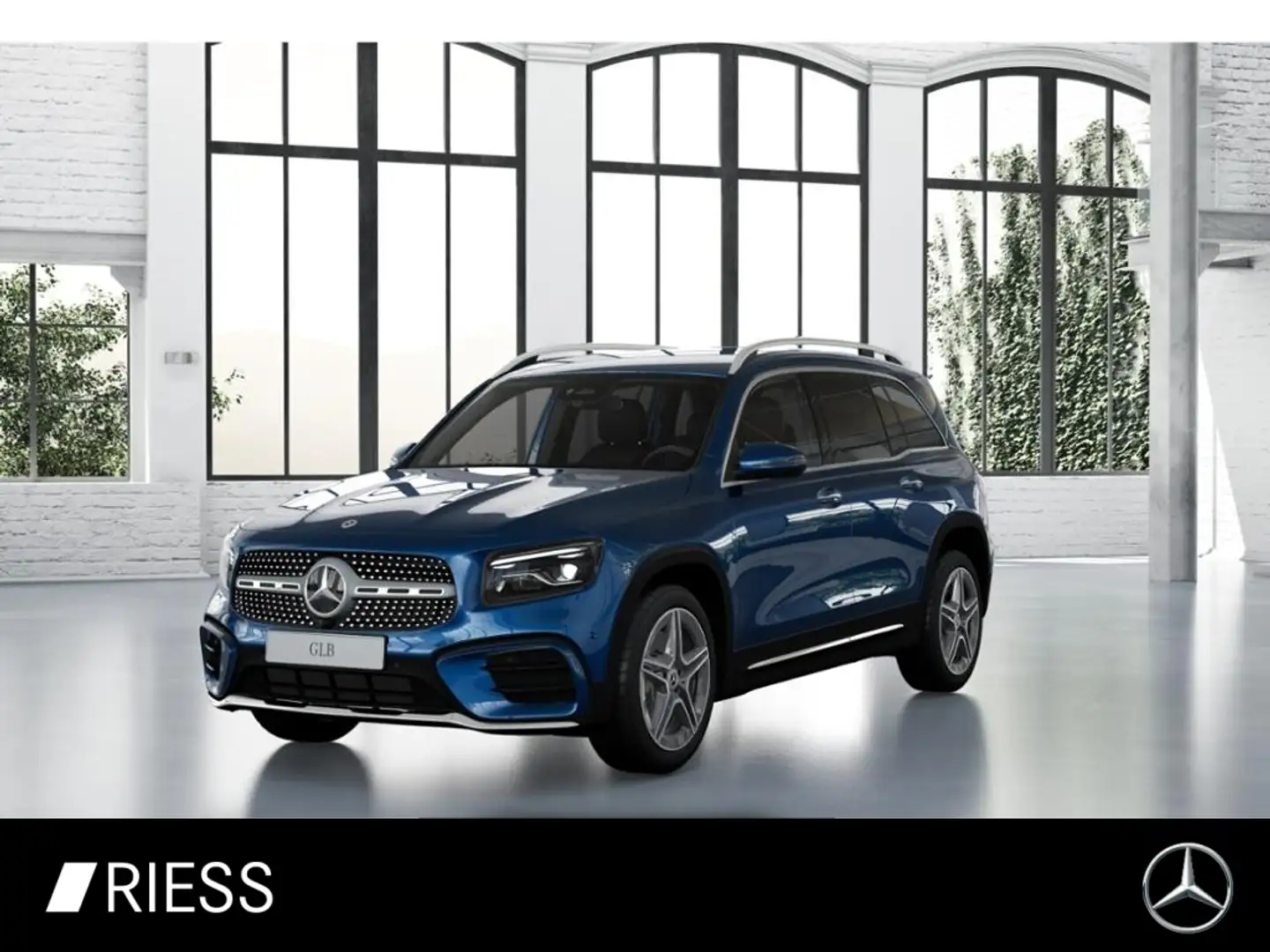 Mercedes-Benz GLB 220 d 4M AMG Sport AHK 7 Sitzer Keyless Ambi 19" Blau - 1