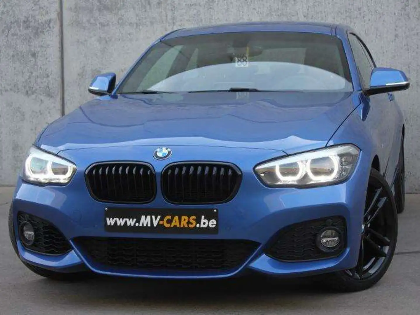 BMW 118 BMW 118iA M Sport Shadowline Bleu - 1