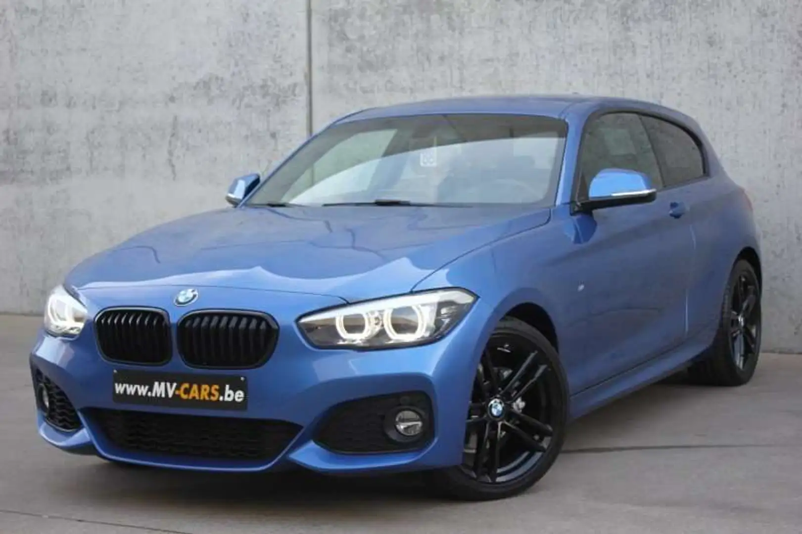 BMW 118 BMW 118iA M Sport Shadowline Bleu - 2