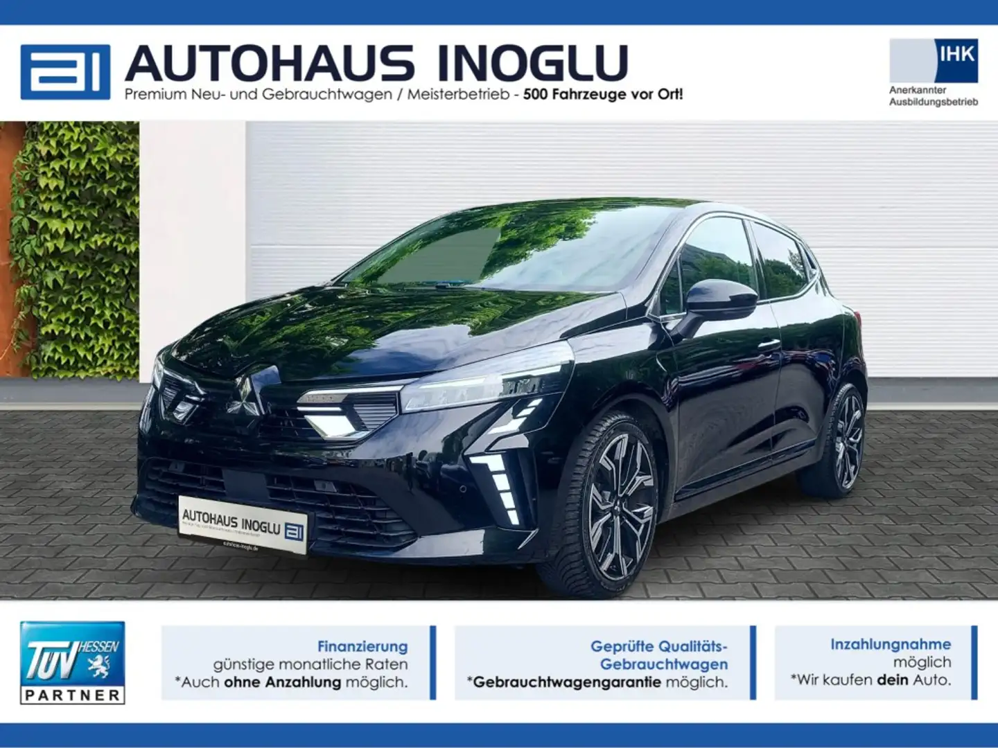 Mitsubishi Colt 1.0 T Intro Edition Navi+LED+Lenk SHZ+R-Kam+ACC+ Schwarz - 1