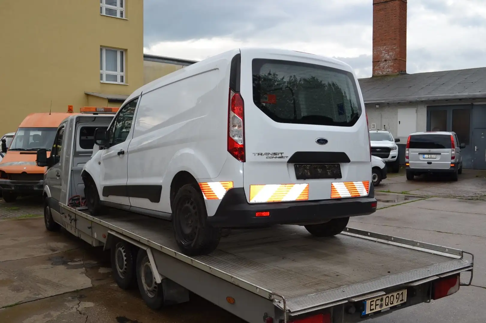 Ford Transit Connect Unfall Klima 1.Hand lang L2 Wit - 2