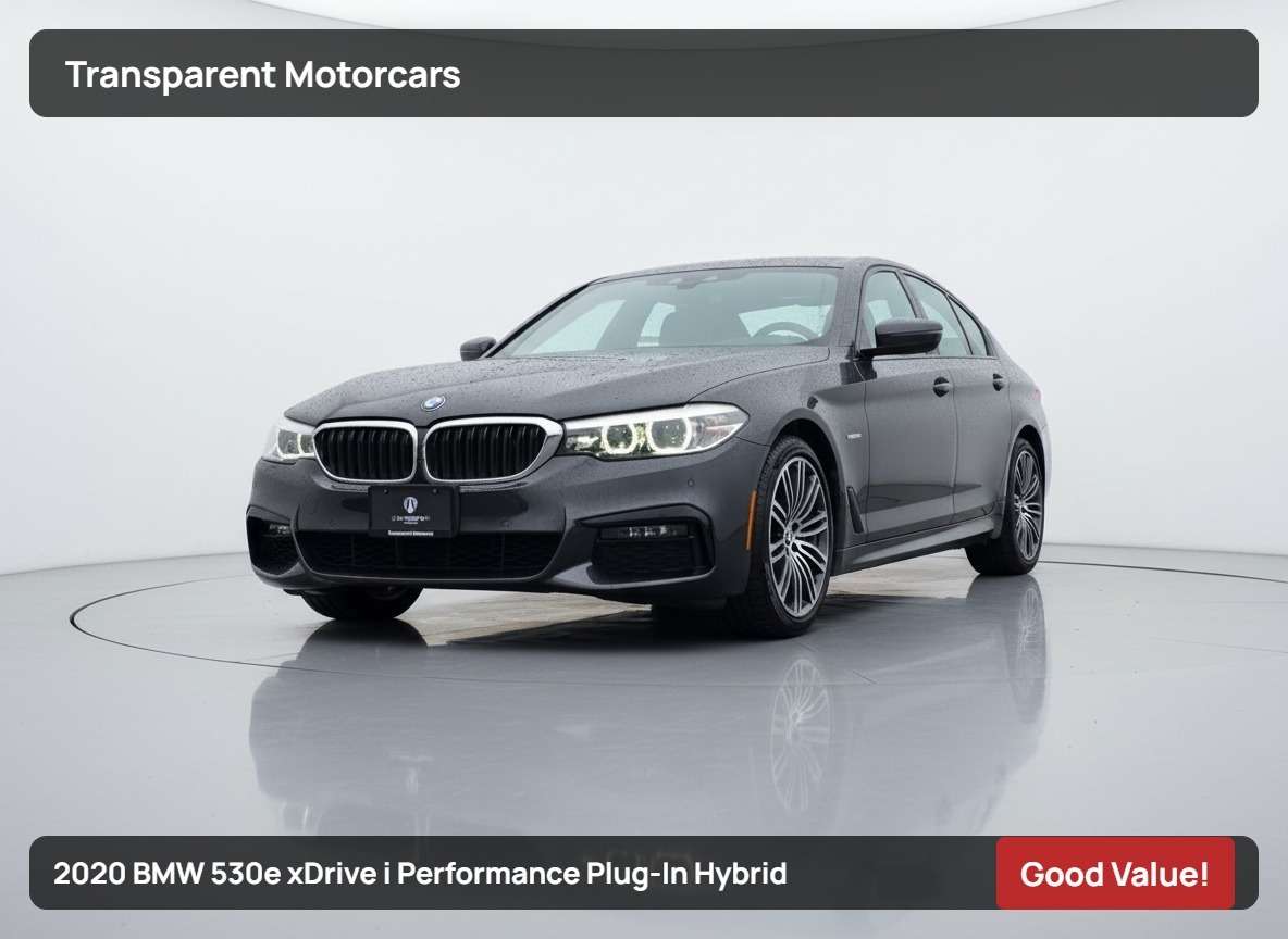 2020 BMW 5 Series Plug-In Hybrid/Premium Essential Package/M Sport P