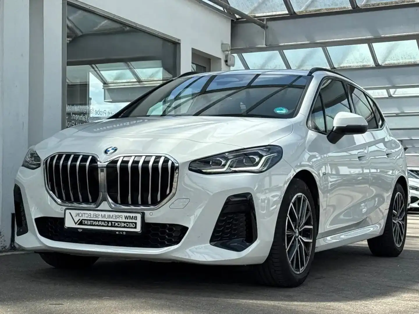 BMW 218 d ACTIVE TOURER M-SPORT LED/GANCIO/WIDESCREEN Blanc - 2