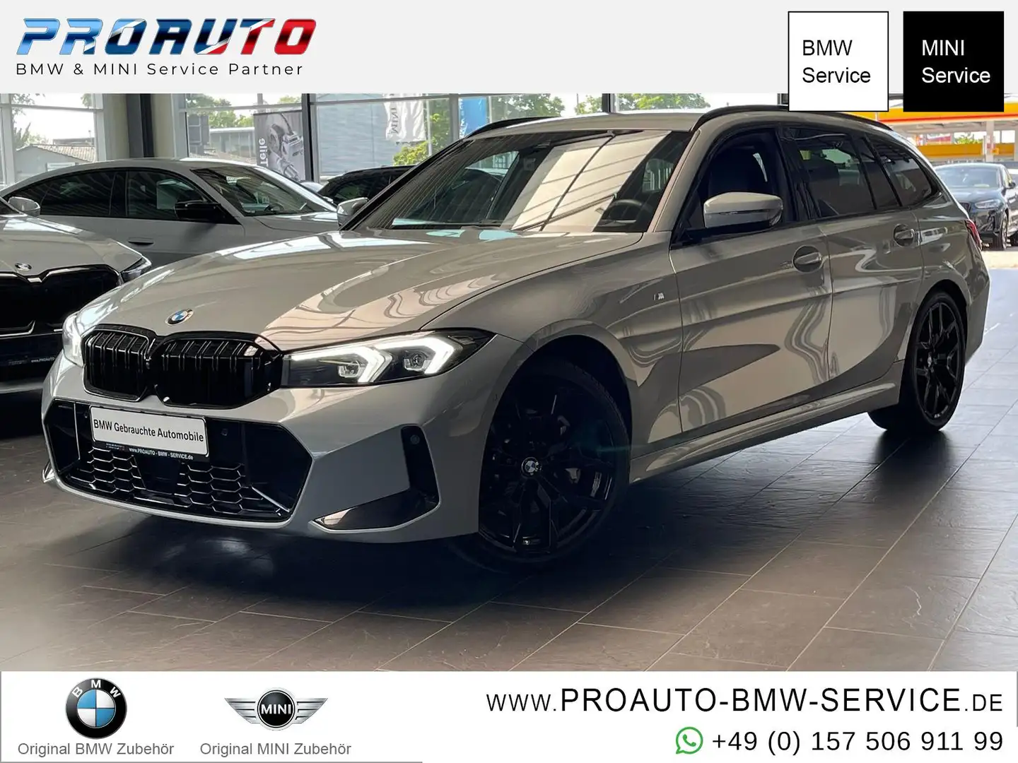 BMW 330 iTou xDrive M Sport LED/HUD/ACC/360°/RFK Gris - 1