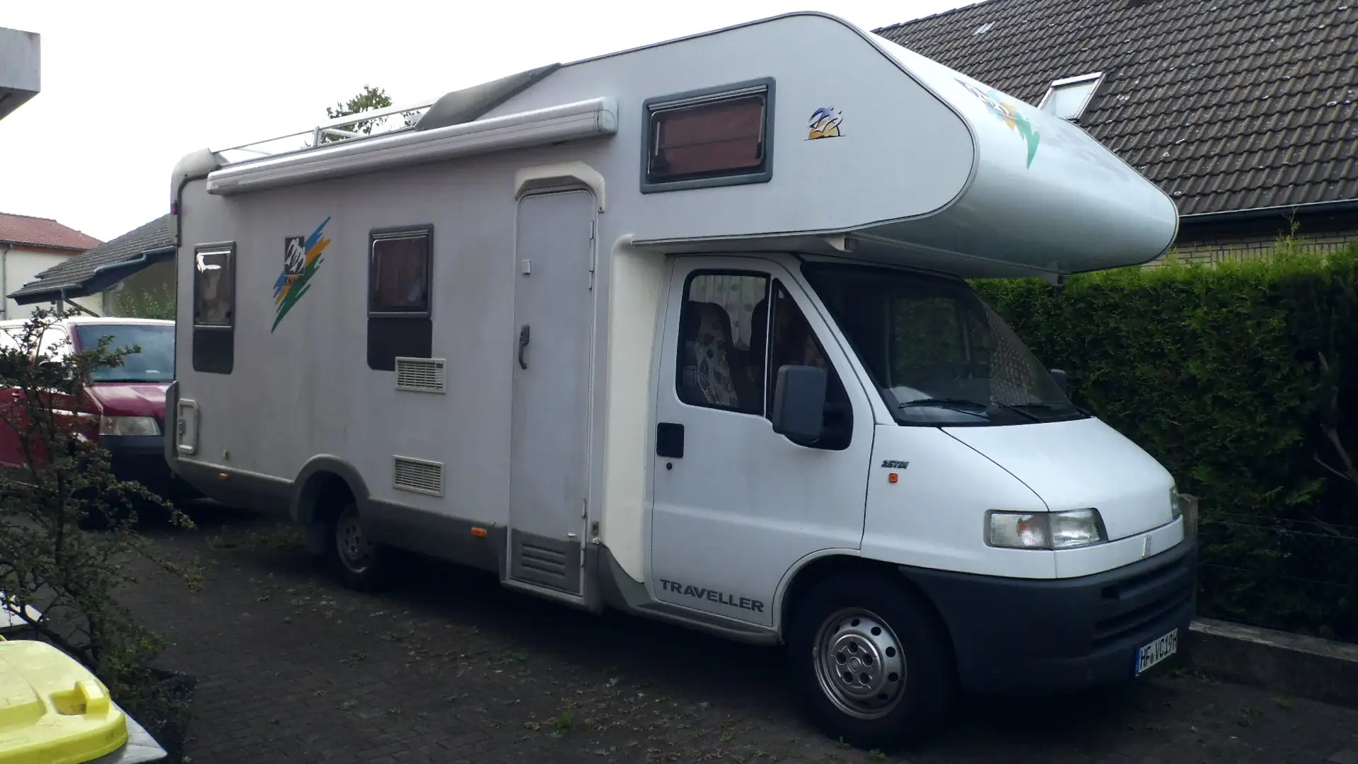 Oldtimer Fiat Knaus Traveller Weiß - 1