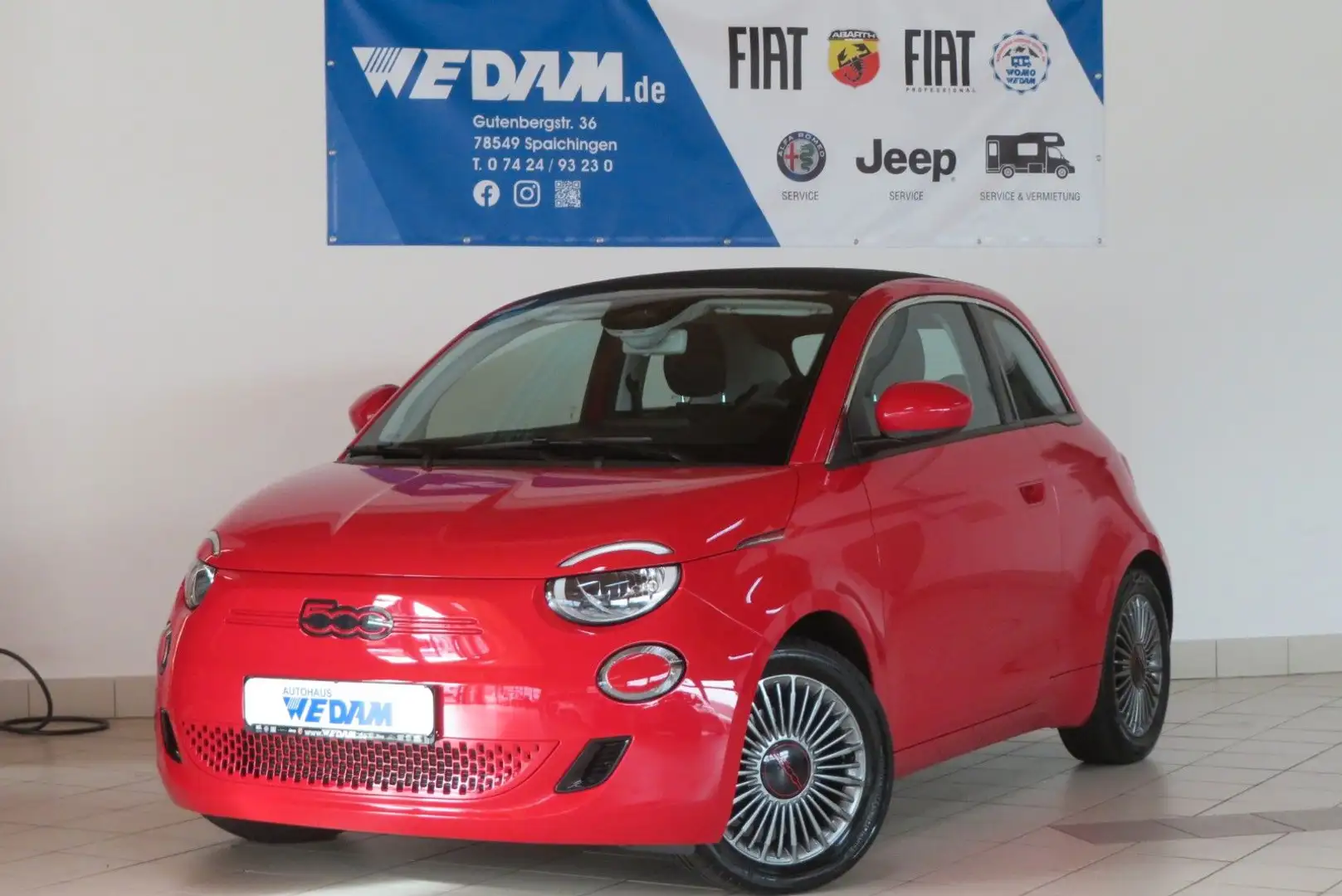 Fiat 500e Cabrio RED 42 kWh 118PS *Sitzheizung* Rot - 1