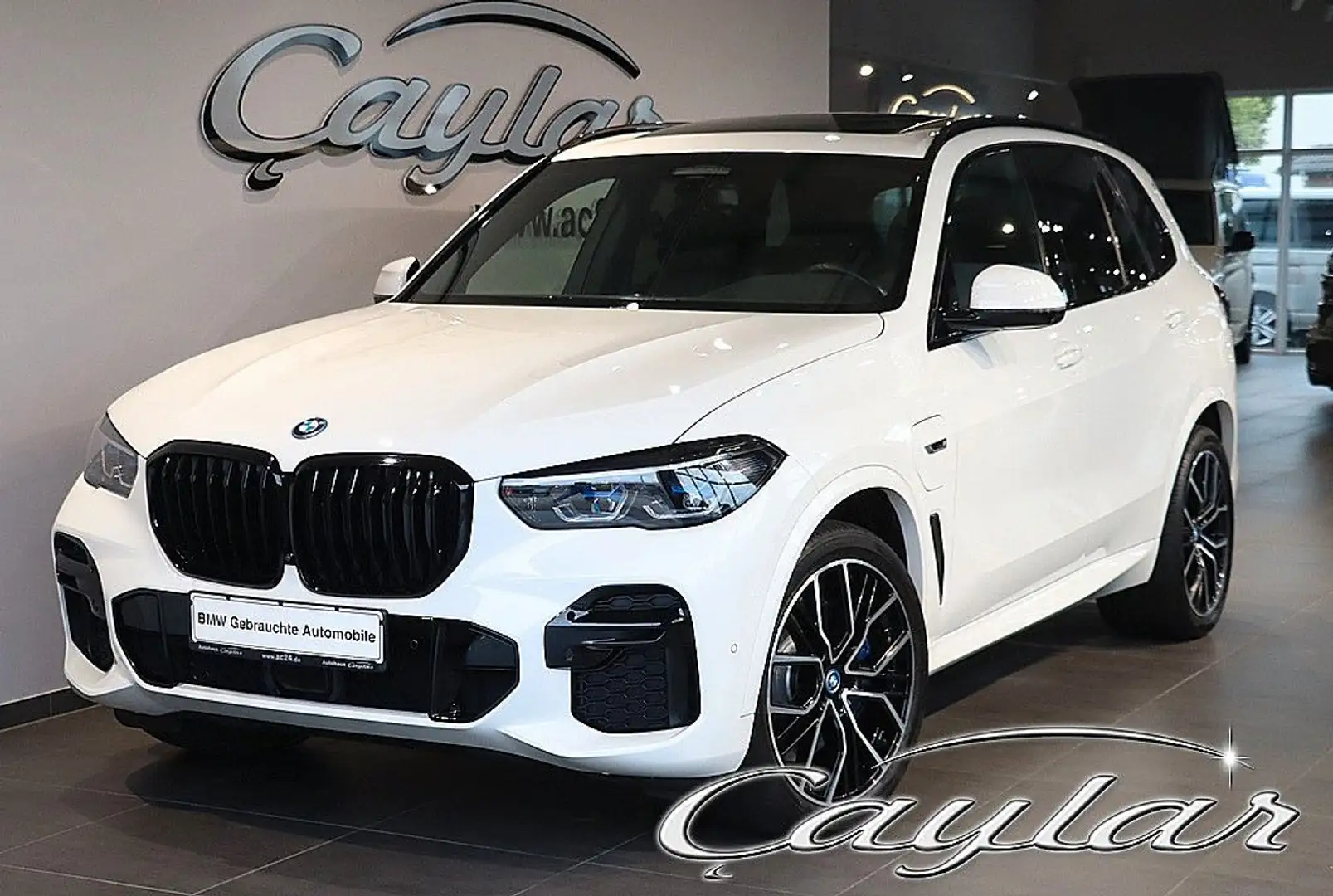BMW X5 x45e M SPORT SITZBELÜF ACC 360°LASER PANO AHK Blanc - 1