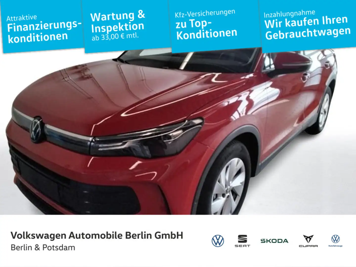 Volkswagen Tiguan 2.0 TDI DSG Navi R-Kam AHK LED 5J.Garan. Rot - 1