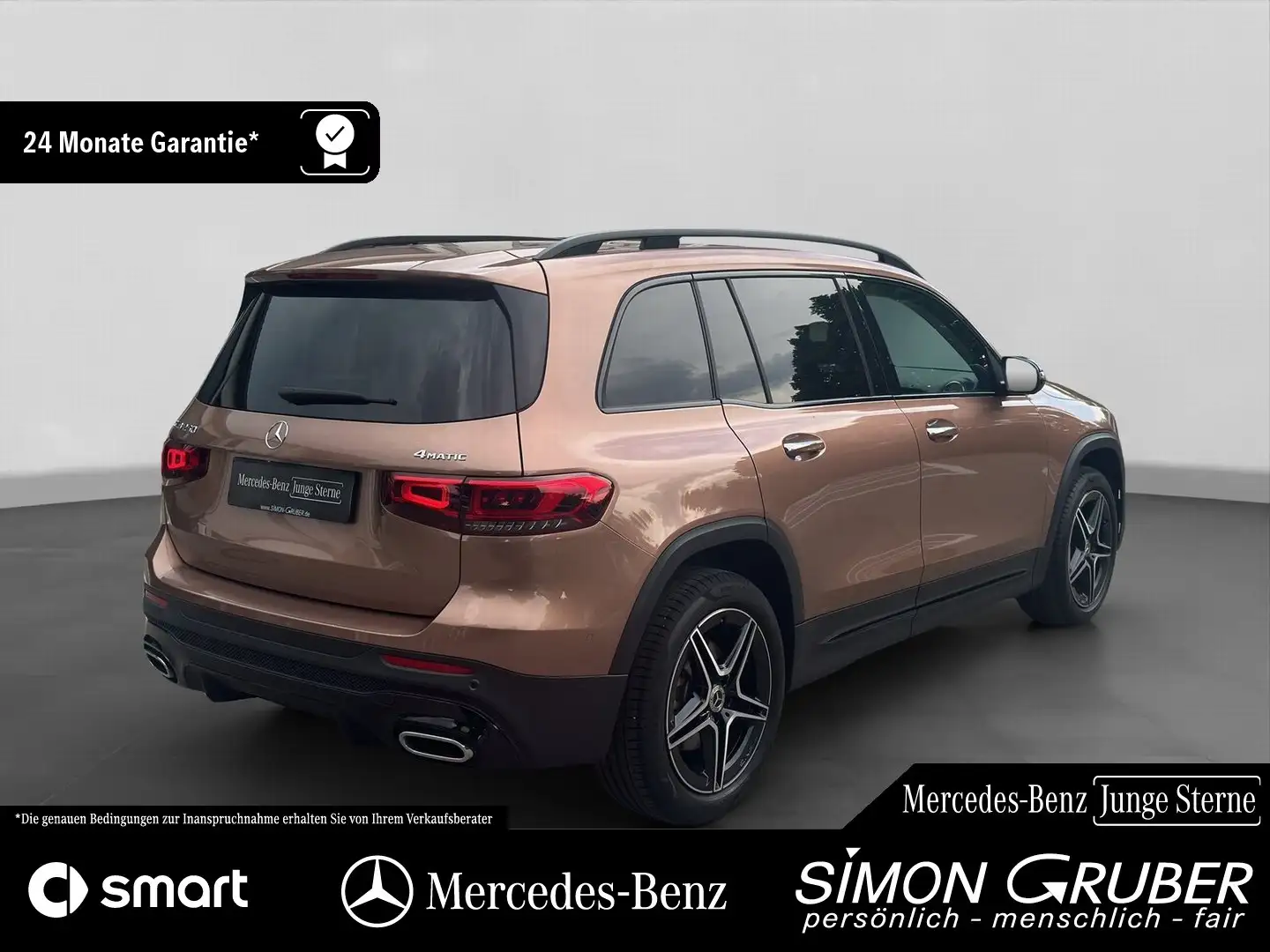 Mercedes-Benz GLB 250 4M AMG Night MBeam 360 Dist. AHK 7 Sitze Gold - 2