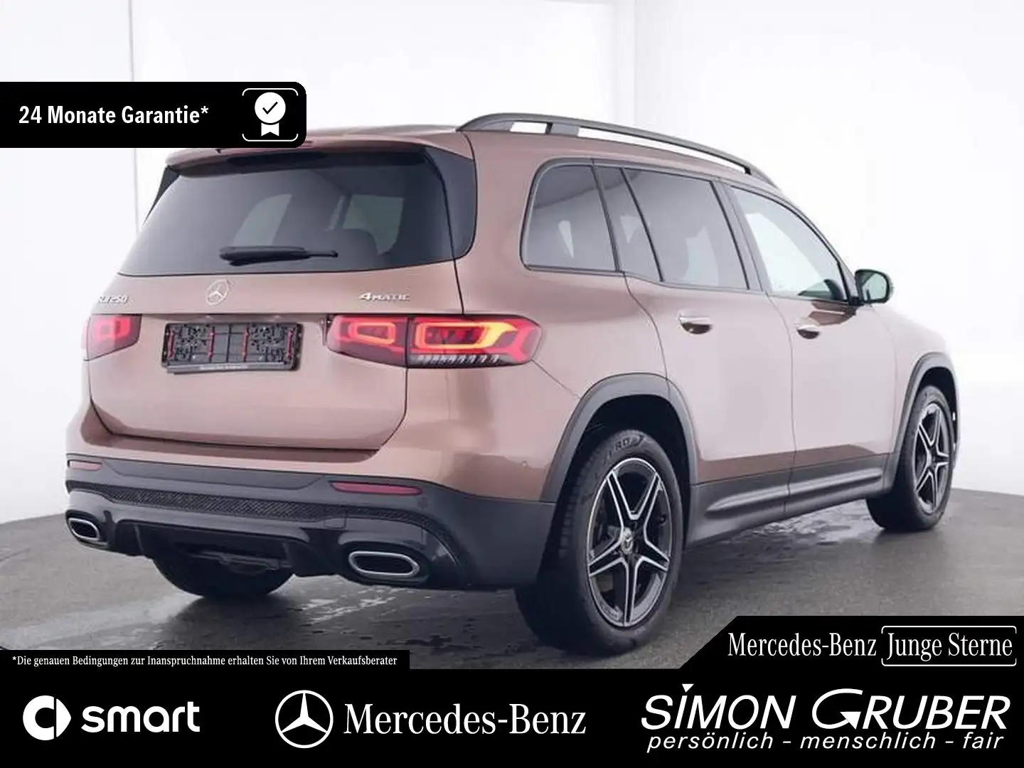 Mercedes-Benz GLB 250 4M AMG Night MBeam 360 Dist. AHK 7 Sitze Gold - 2