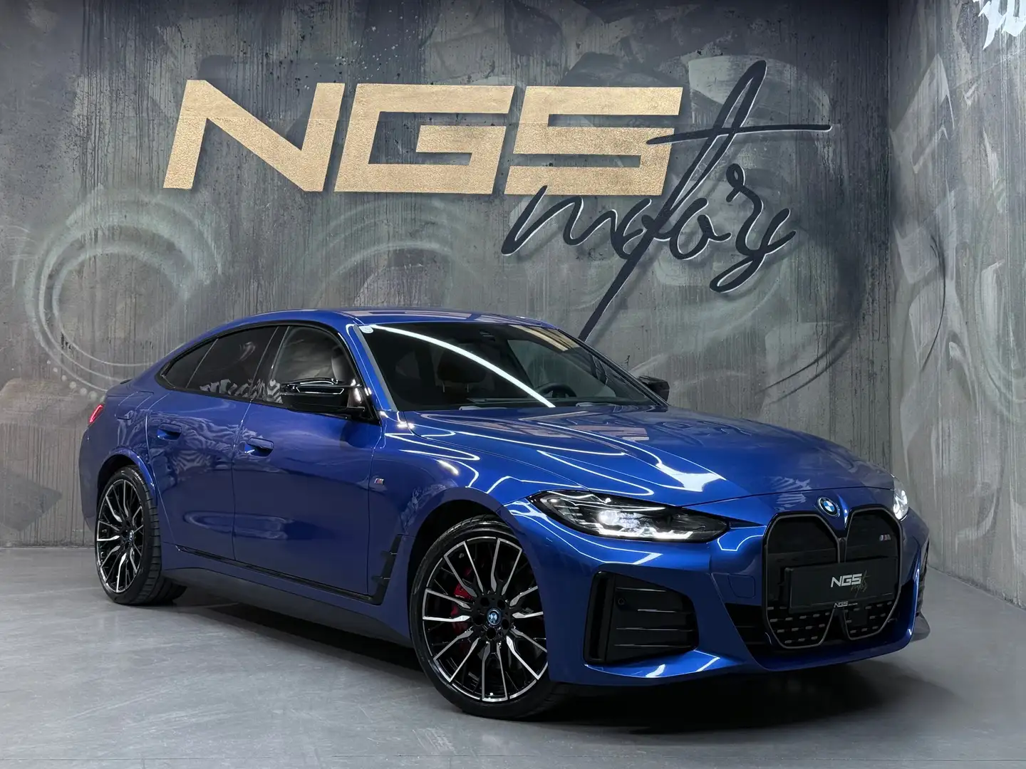 BMW i4 GranCpe xDrive M50 LEASINGFÄHIG 8FACH GARANTIE Blau - 1